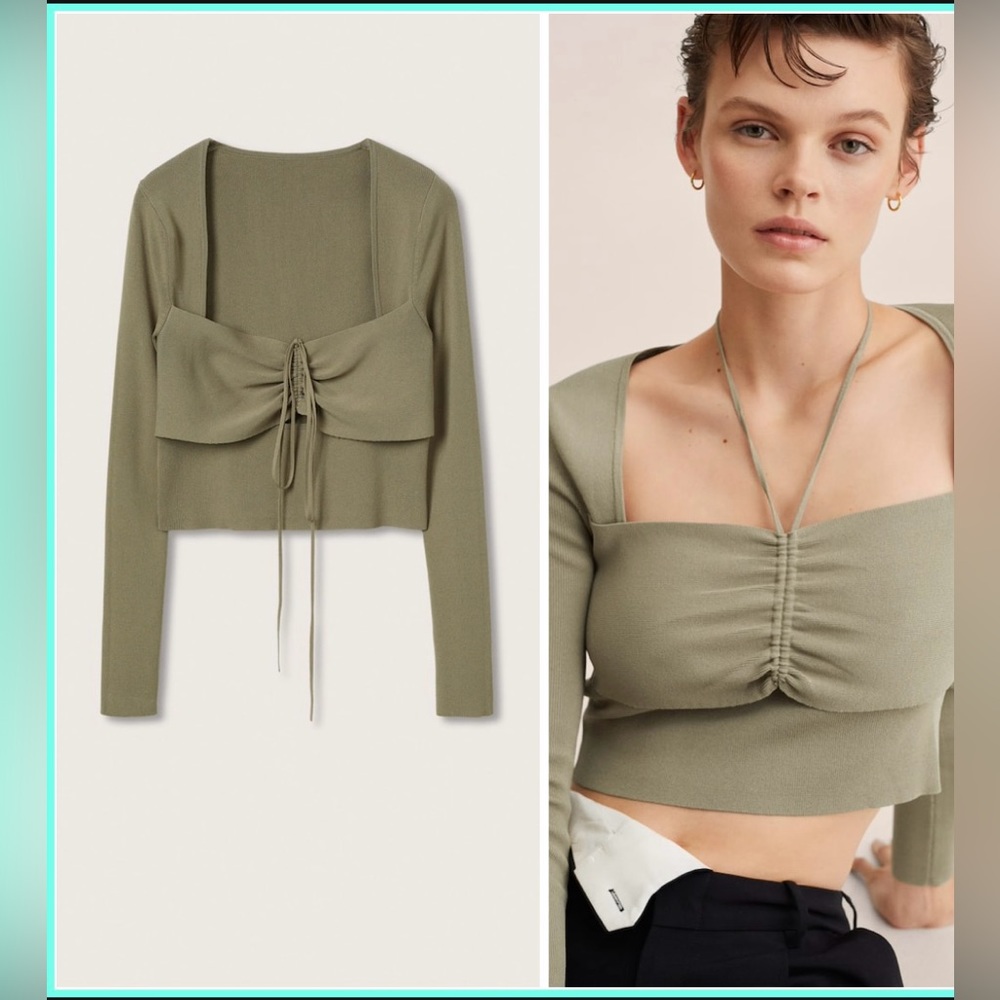 MANGO Ruched detail sweater - Picture 2 of 10